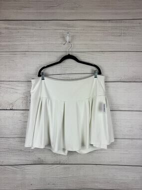 Old Navy Plus Size Active White Powersoft Extra High Rise Skort Size 3X